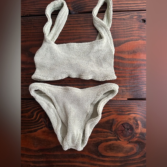 Hunza G Xandra Bikini in Sage - Picture 5 of 8